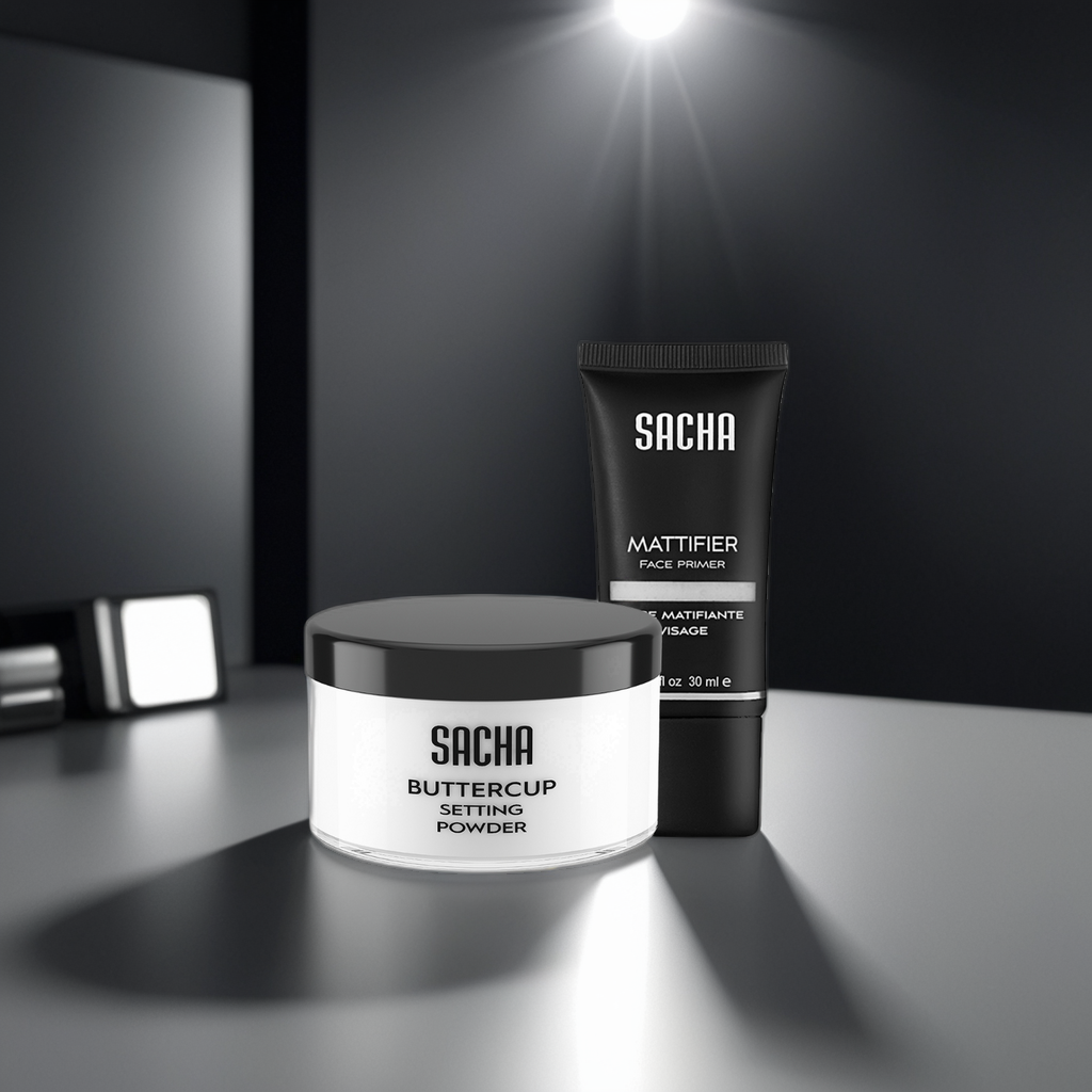 Sacha Cosmetics setting powder and face primer